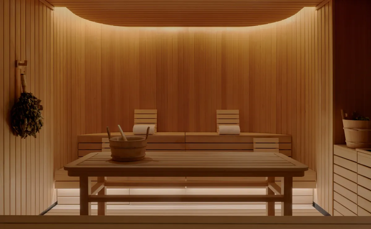 Aman New York – Spa House banya: the sauna