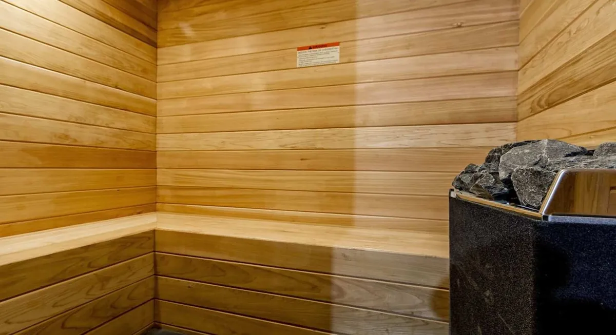 the sauna at Franklin Guesthouse