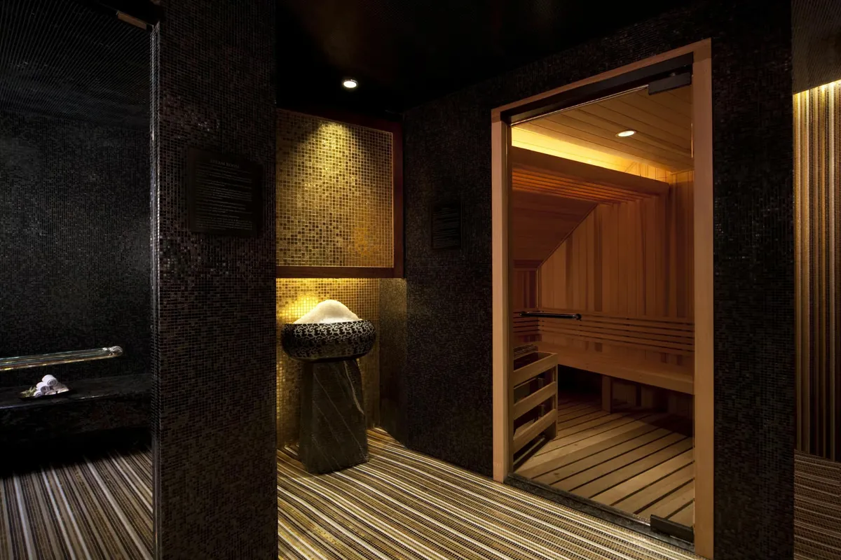 the sauna at The Peninsula New York