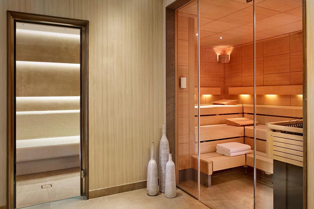 the sauna at The Ritz-Carlton, Berlin