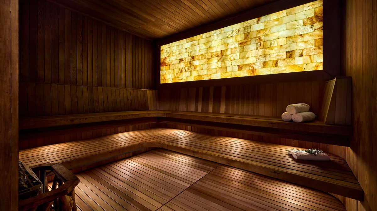 the sauna at The Ritz-Carlton, Half Moon Bay