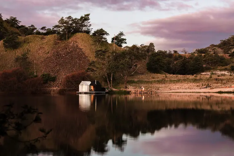 Floating Sauna Lake Derby