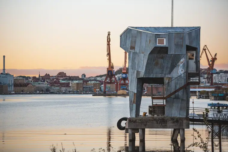 Frihamnen public sauna (Jubileumsparken): the sauna