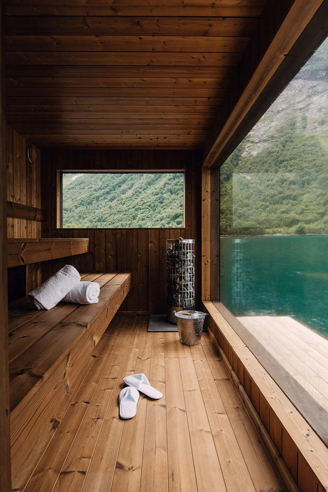 Hotel Union Øye: the sauna