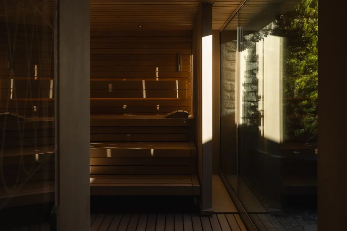 Suvretta House (new Suvretta Spa): the sauna