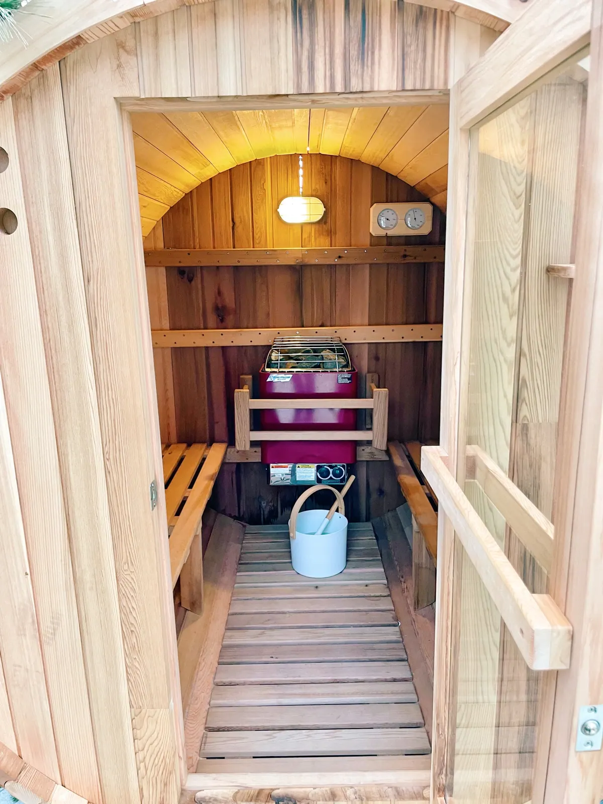 The Rockaway Hotel – Winter Pool House: the sauna