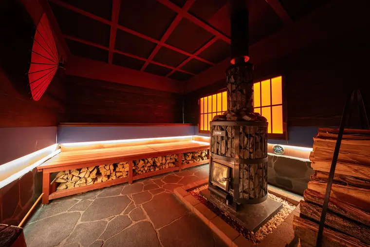 Yama no Yado Kan no Jigoku Ryokan (山の宿 寒の地獄旅館): the sauna
